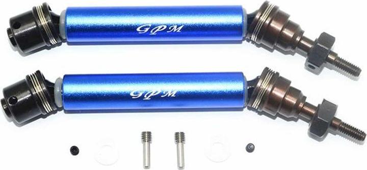 Produktbild GPM stahlachsen mit aluminiumantriebswelle vorn blau trx rustler/hoss 4x4