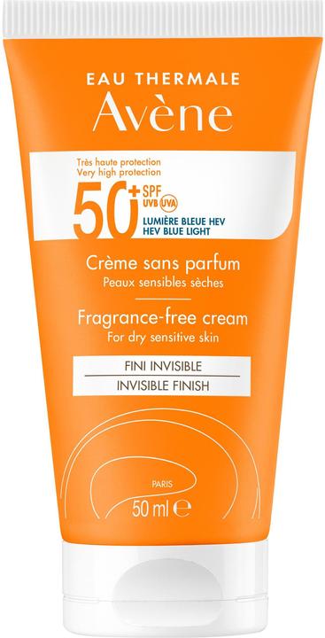Actual product image Avène Sunscreen without fragrance (Suntan cream, SPF 50, 50 ml, 67 g)