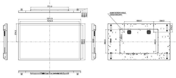 Actual product image iiyama ProLite TF5539UHSC-B1AG (3840 x 2160 Pixels)