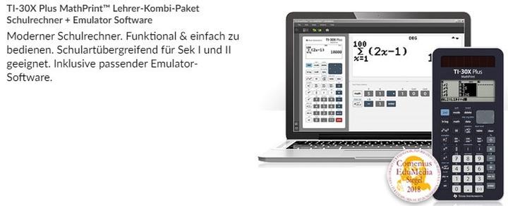 Image du produit TI Calculatrice TI-30X Plus MathPrint Package combiné pour enseignants