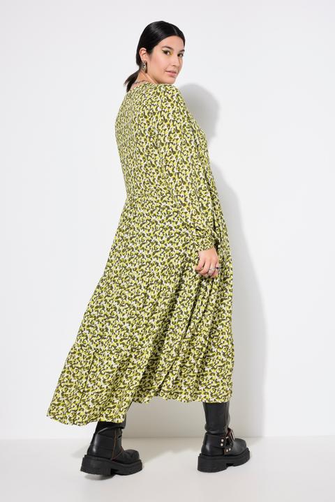 Produktbild Studio Untold Maxikleid, Modern-Leo, V-Ausschnitt, Volants (42, 44)