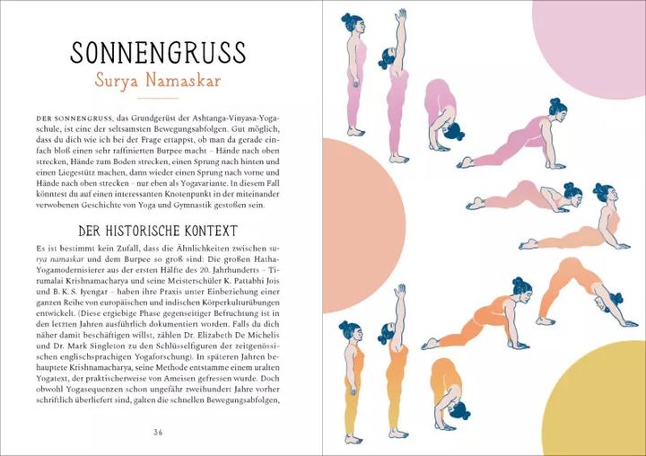 Produktbild Krieger, Hund und Sonnengruss – Legenden und Mythen des Yoga in 30 Posen (Deutsch, Lucy Greeves, Christiane Burkhardt, Amanda León, 2023)