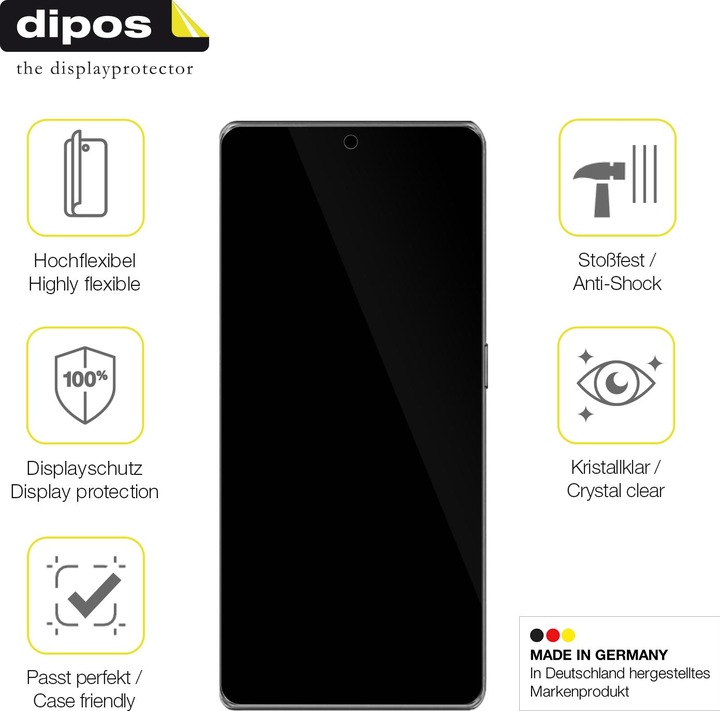 Produktbild Dipos 3D Full Cover Schutzfolie (1 Stück, Cubot X90)