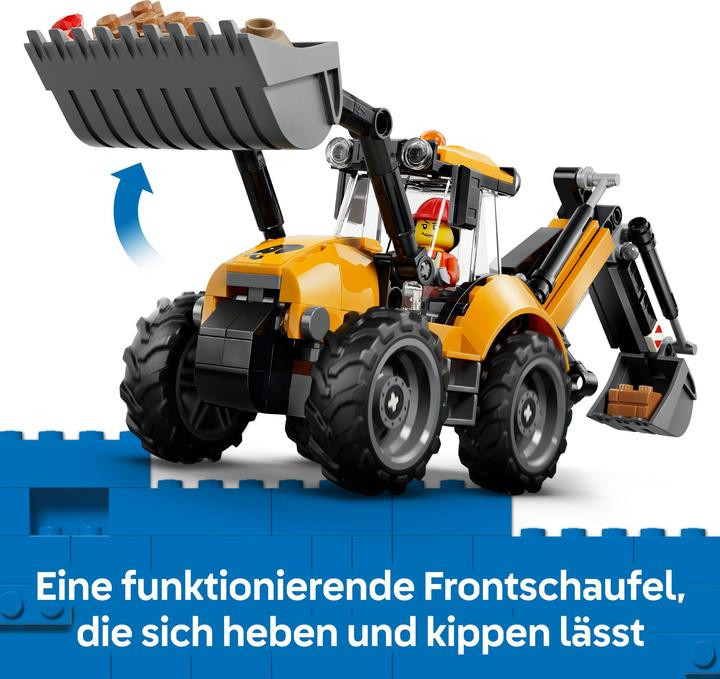 Actual product image LEGO 60480 Gelber Baggerlader