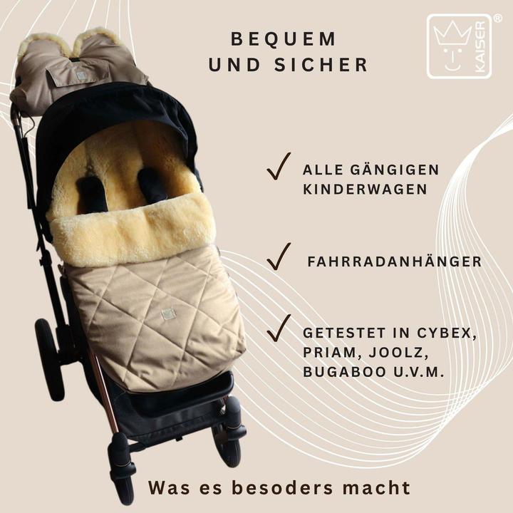 Actual product image Kaiser Baby Kaiser Lammfell Fusssack Coosy, ginger