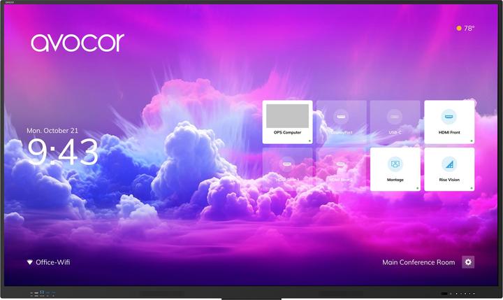 Produktbild Avocor E Serie AVE-5550 140cm TOUCH 55"/3840x2160/ (3840 x 2160 Pixel, 55")
