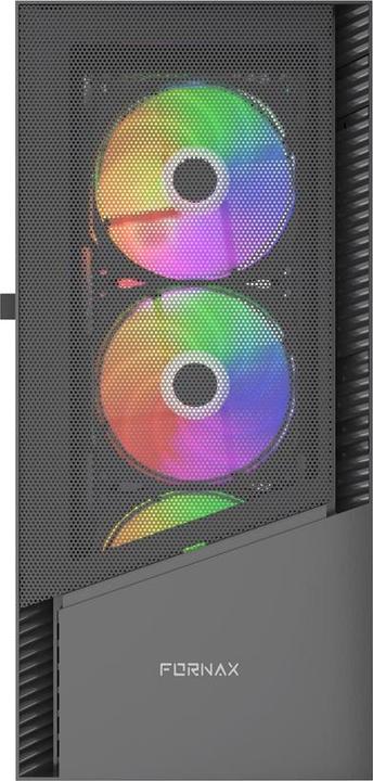 Actual product image Gembird PC case Midi-Tower Fornax 4300 ATX black (ATX)