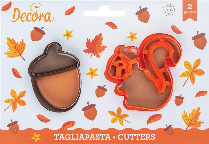 Image du produit Decora Emporte-pièce - Écureuil et gland (2pcs)