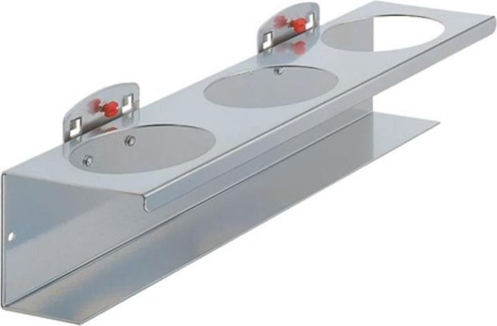 Produktbild Rasterplan Dosenhalter 3-fach Breite 300 mm Ø 70 mm passend für Lochplatten