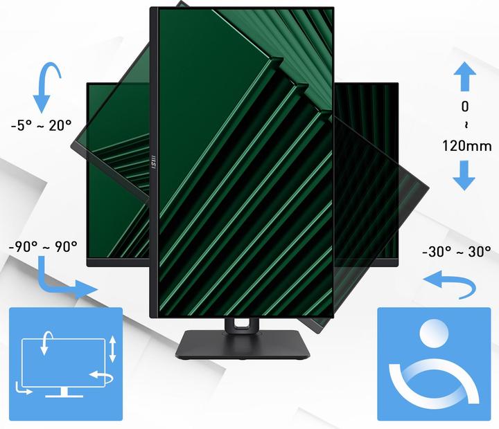 Actual product image MSI 24" PRO MP245PG Pro flat rate TFT 1920x1080 FHD 4ms (1920 x 1080 pixels, 23.80")