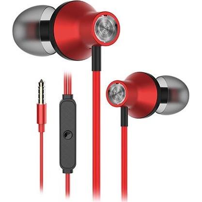 Grupo Erik Snopy Fülhallgató - SN-J19 Red (mikrofon, 3.5mm TRRS jack, 1.2m kábel, piros) (Cablato), Cuffie, Rosso