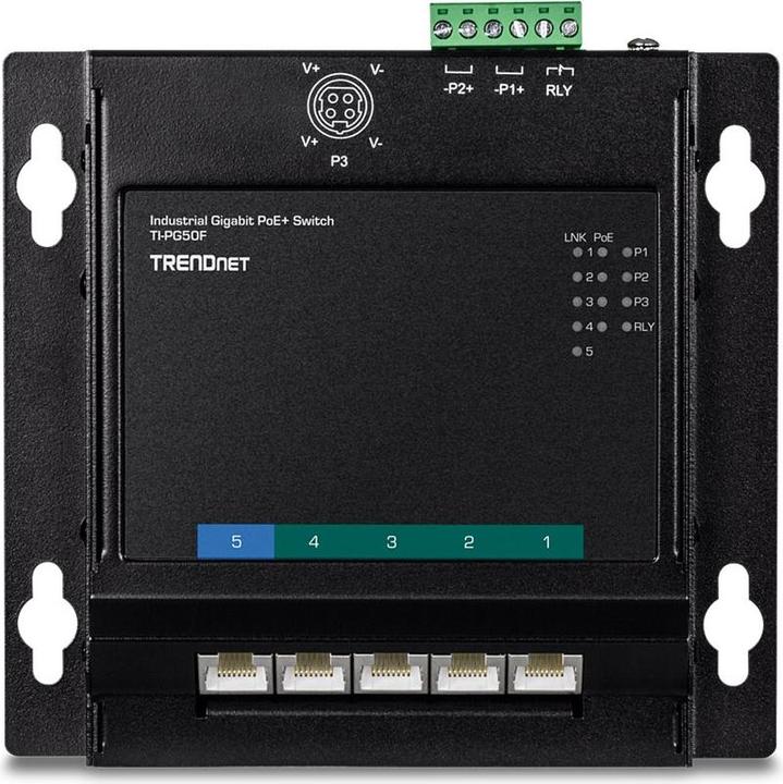 Immagine prodotto Trendnet Interruttore industriale 5 porte Gbit Unman. PoE+ FA metallo (5 porte)