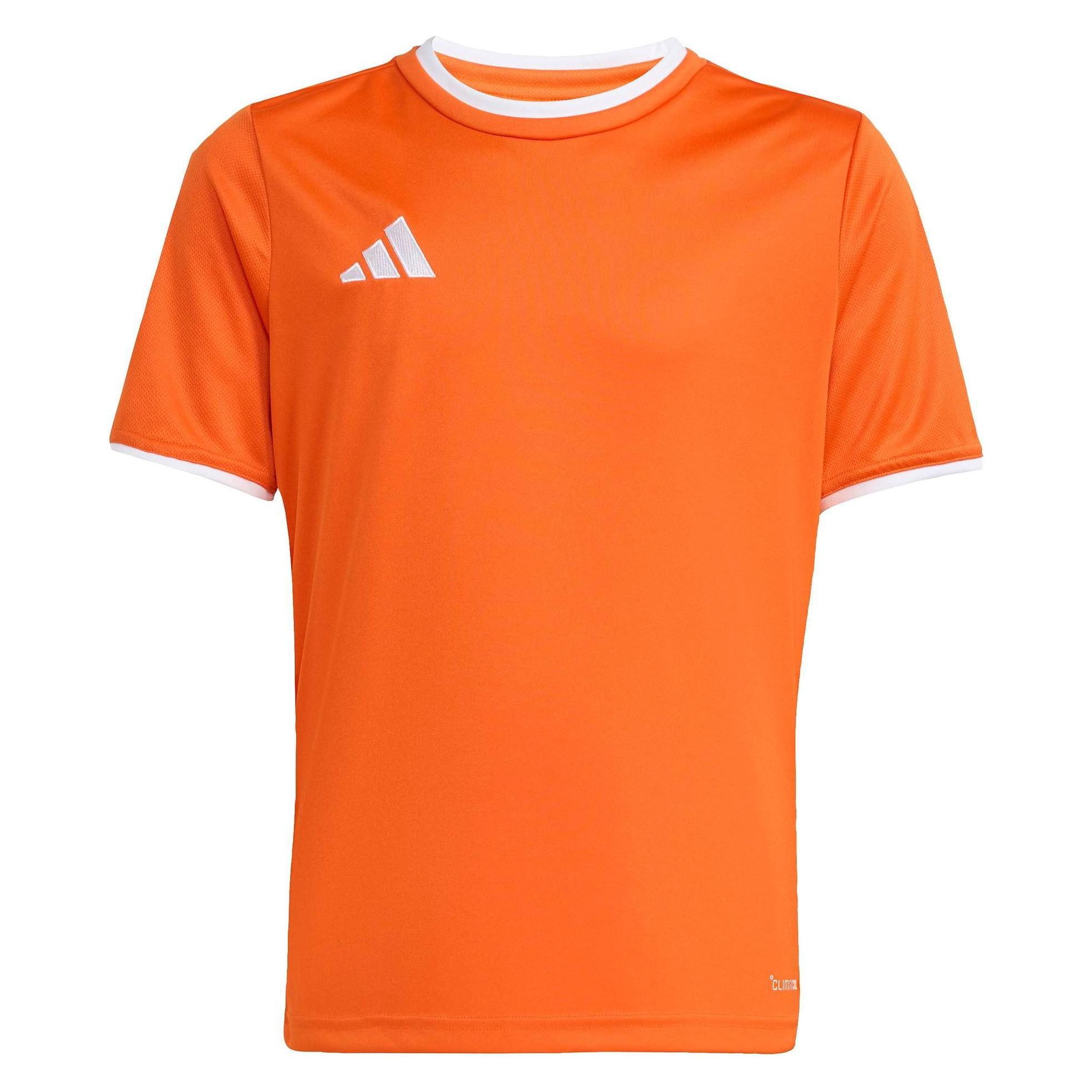 Adidas, Jongens, Sportief Shirt, Entrada Jsy T-shirt (164), Oranje, Wit, 164