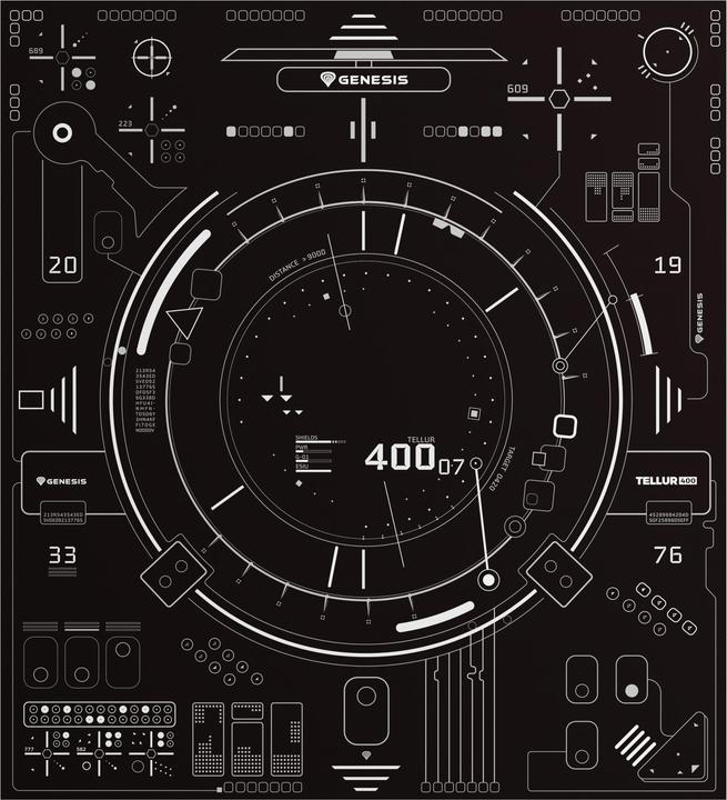 Genesis Tellur 400 Square HUD (110 x 100 cm)