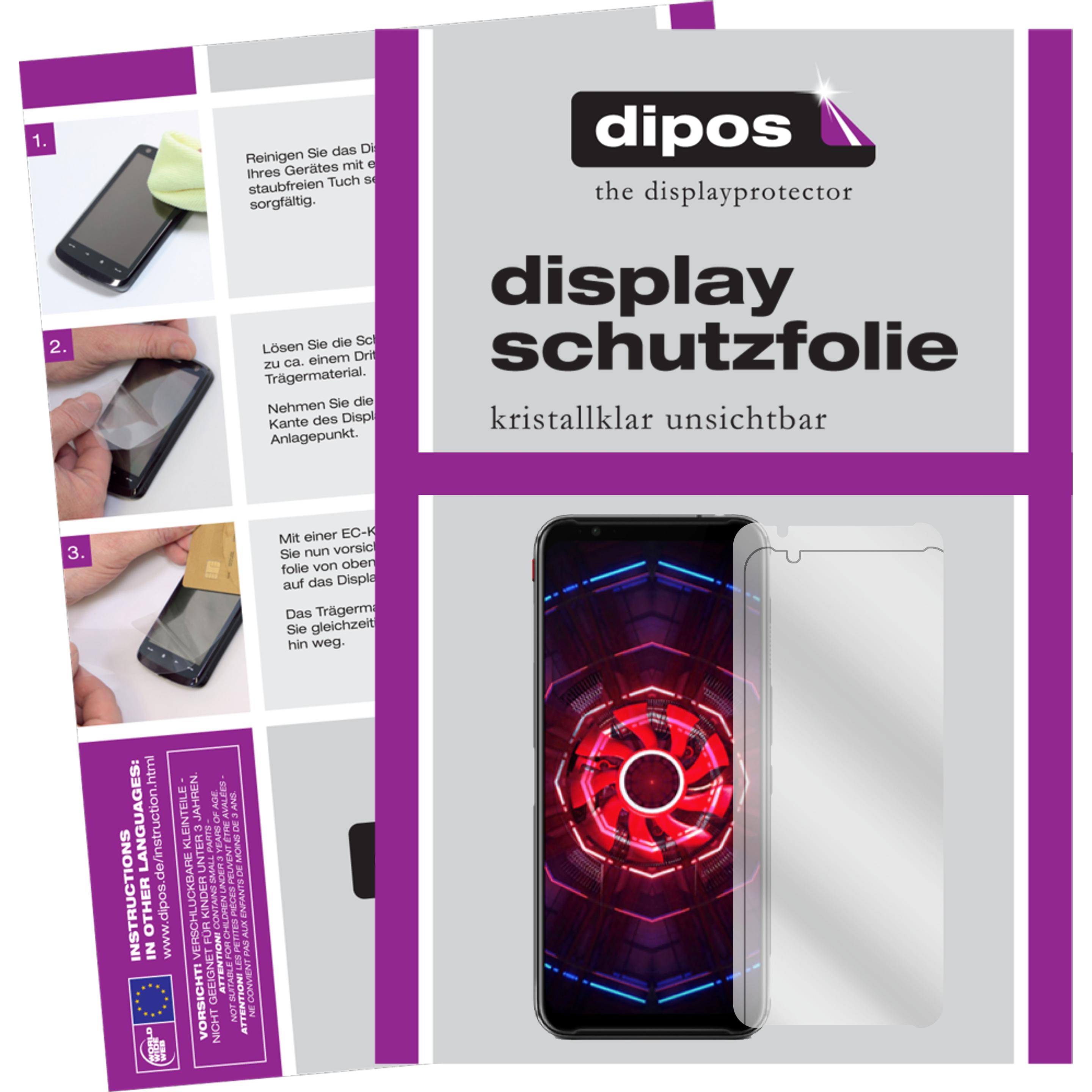 Dipos Displayschutzfolie Crystalclear (5 Stück, Nubia Red Magic 3s), Smartphone Schutzfolie, Transparent