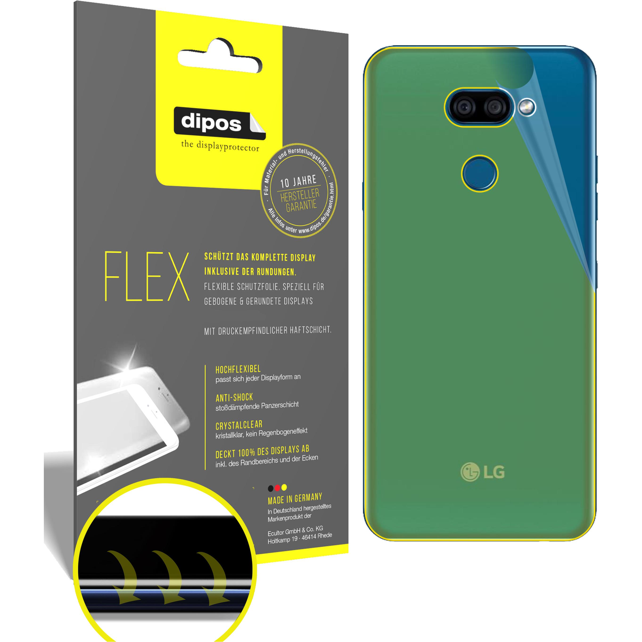 Dipos Displayschutzfolie Full-Cover 3D (2 Stück, LG K40s), Smartphone Schutzfolie, Transparent
