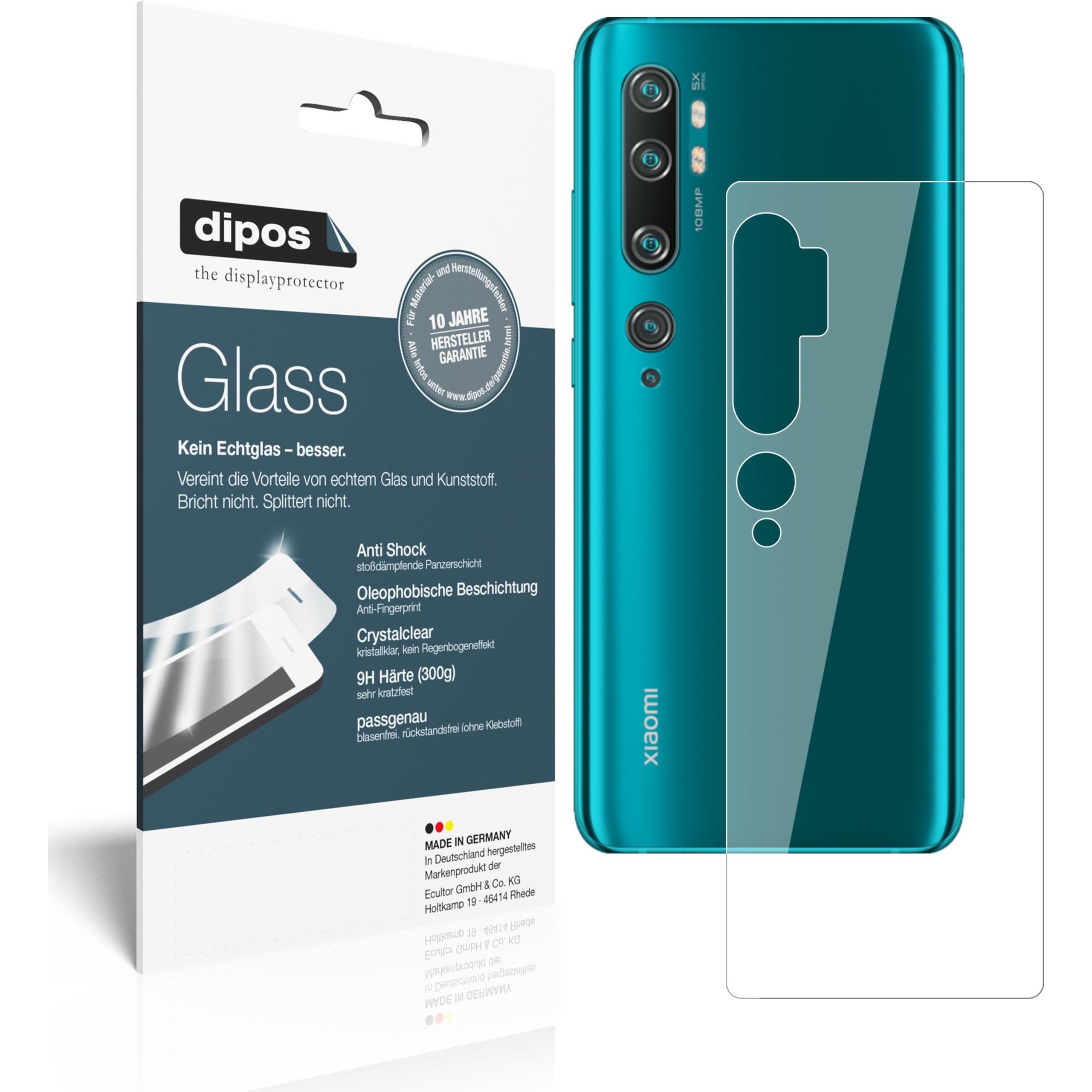 Dipos Displayschutz Anti-Shock (2 Stück, Xiaomi Mi Note 10), Smartphone Schutzfolie, Transparent