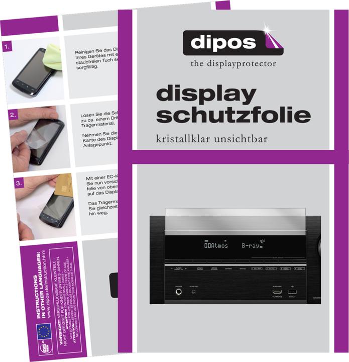 Produktbild Dipos Displayschutzfolie Crystalclear (2 Stück, AVR-X3600H)