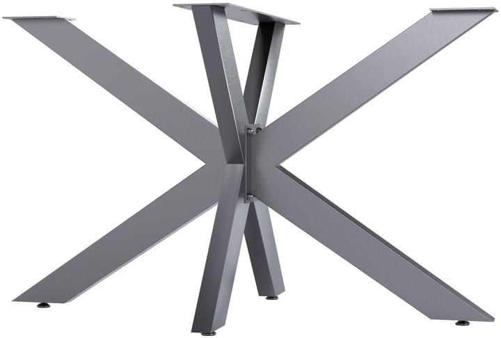 CLP Pieds de table Hardwick en acier en forme d'étoile Hauteur 71 cm