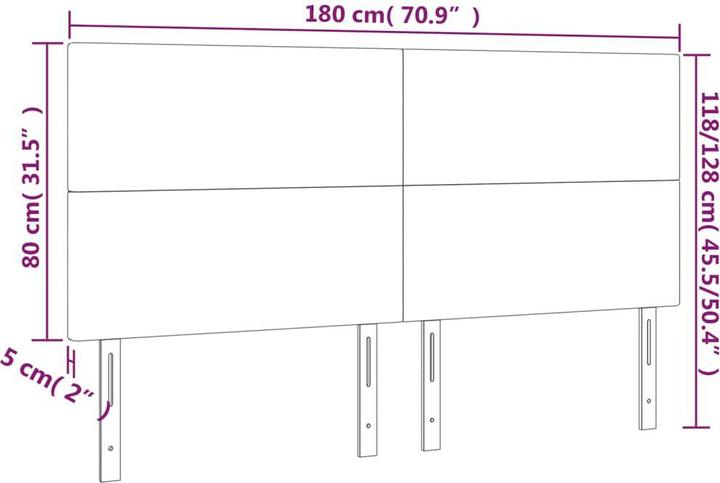 Actual product image vidaXL Ruben (180 x 5 x 128 cm)