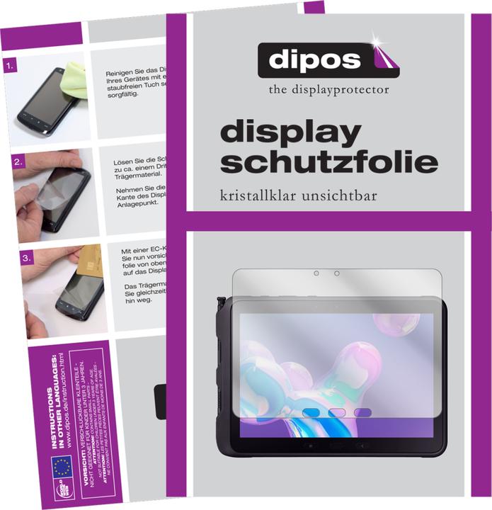 Produktbild Dipos Displayschutzfolie Crystalclear (2 Stück, Galaxy Tab Active Pro 10.1 (2019))