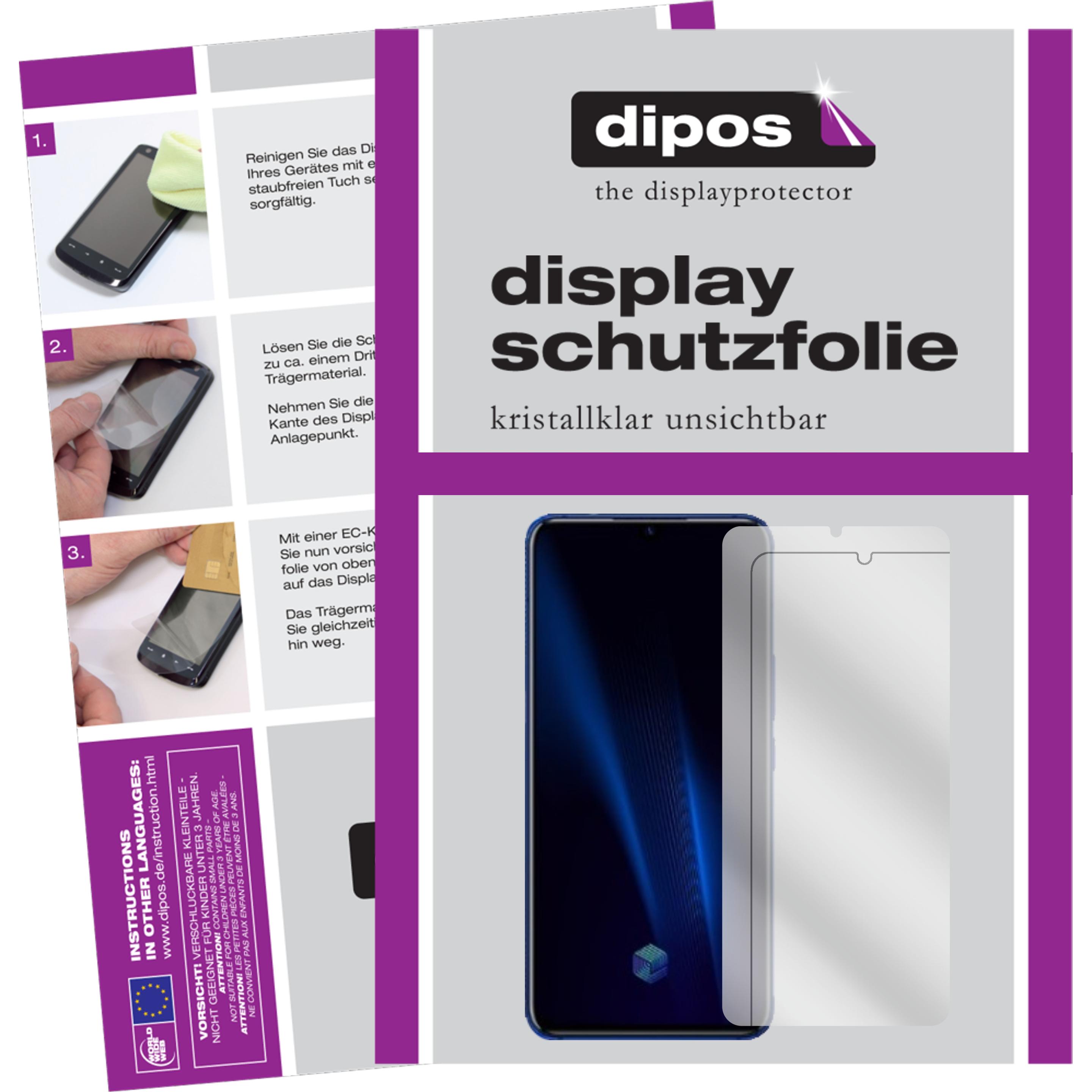 Dipos Displayschutzfolie Crystalclear (2 Stück, Vivo IQOO Pro), Smartphone Schutzfolie, Transparent