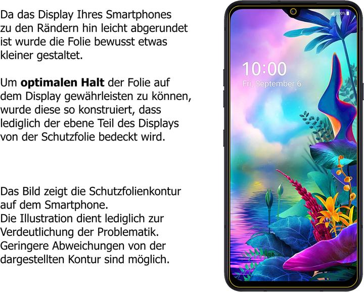 Actual product image Dipos Screen Protector Anti-Shock (1 pcs., G8X ThinQ)