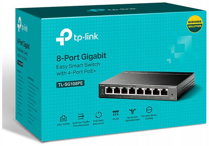 Produktbild TP-Link Tl-Sg108pe (8 Ports)