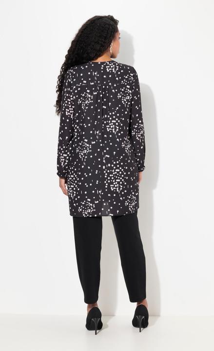 Actual product image Ulla Popken Polka Dot Long Sleeve Tunic Blouse (50, 52)