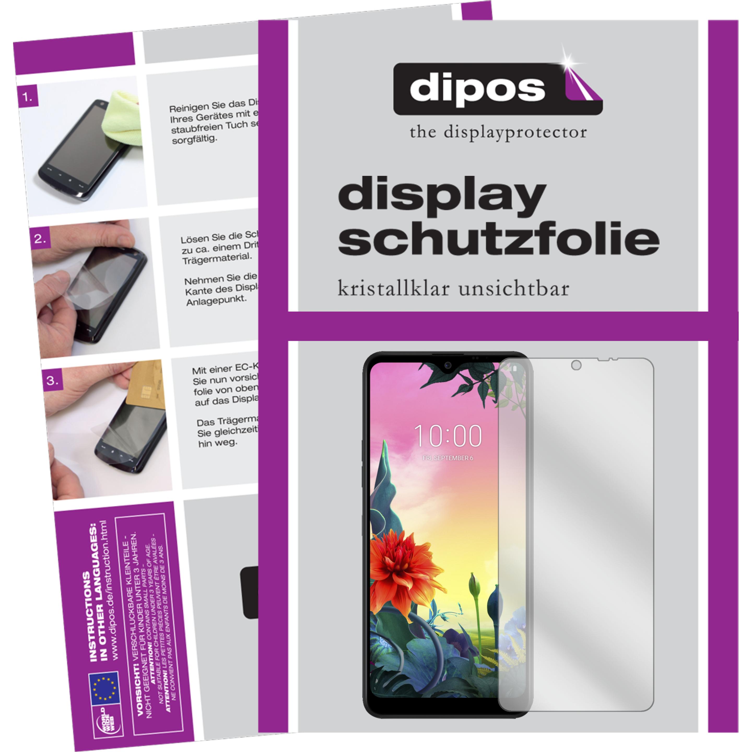 Dipos Displayschutzfolie Crystalclear (2 Stück, LG K50s), Smartphone Schutzfolie, Transparent