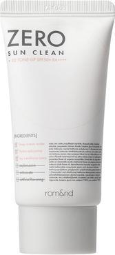 Actual product image Rom&Nd ZERO SUN 02 Tone Up SPF50 PA Daily Sunscreen Brightening Non-Greasy Watery Texture Soft Finish Power (Suntan cream, SPF 50+)