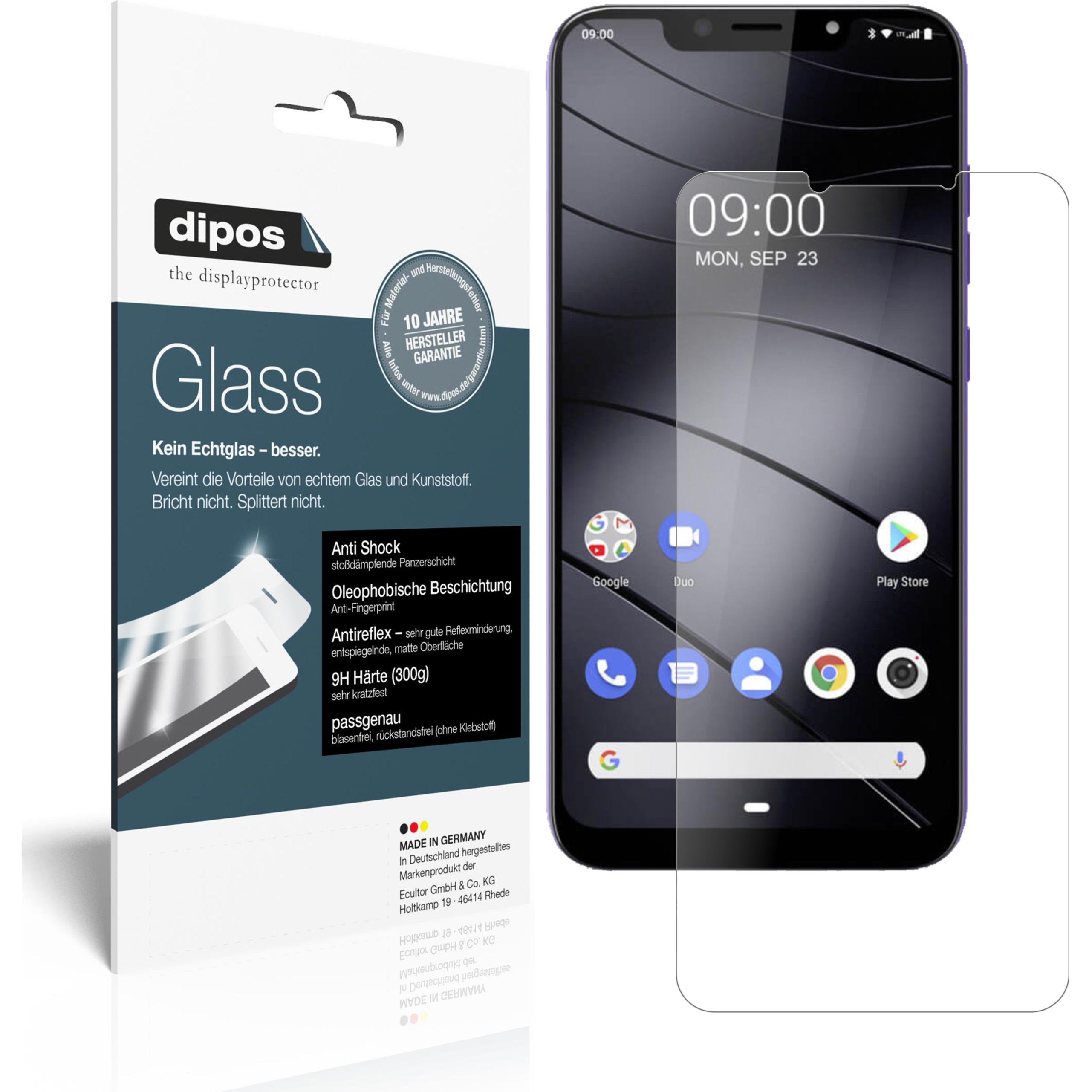 Dipos Displayschutz Anti-Shock (2 Stück, Gigaset GS195), Smartphone Schutzfolie, Transparent