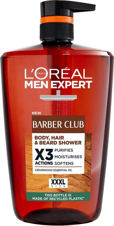 L'Oréal Paris Men Expert Barber Club Duschgel für Körper, Haare und Bart Inhalt: 1000 ml