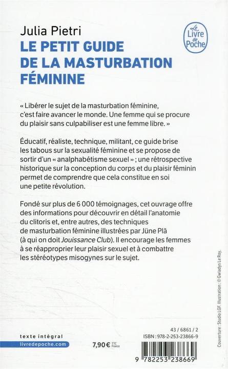 Actual product image Le petit guide de la masturbation féminine (French, Pietri Julia, 2022)