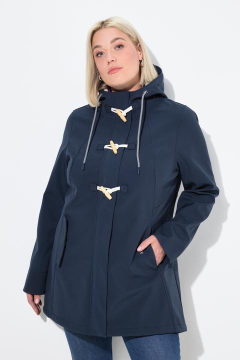 Produktbild Ulla Popken HYPRAR Softshelljacke, wasserabweisend, Knebelknöpfe (54)
