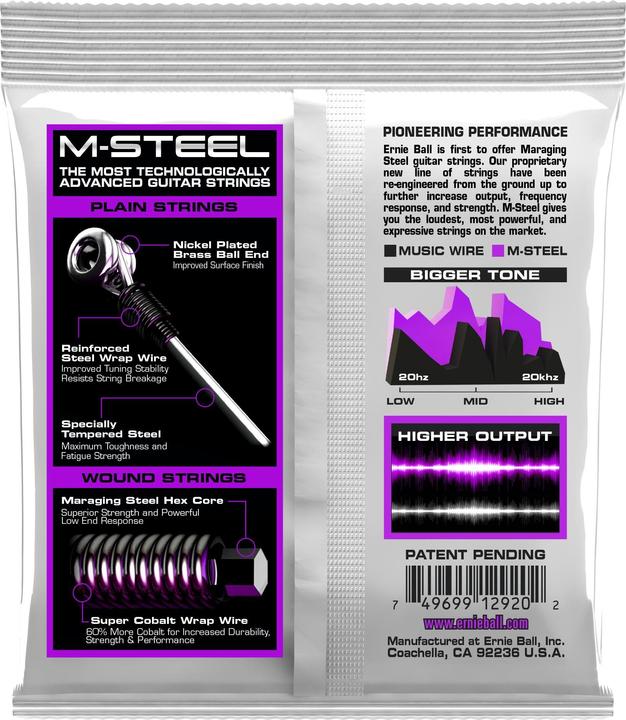 Produktbild Ernie Ball Slinky M-Steel Power (6 x, E-Gitarre, 0.05")