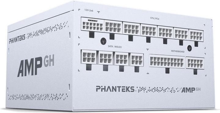 Produktbild Phanteks AMP GH 1200W 80 PLUS Platinum Netzteil, PCIe 5.1, ATX 3.1 - 1.200 Watt, weiss (1.20 W)