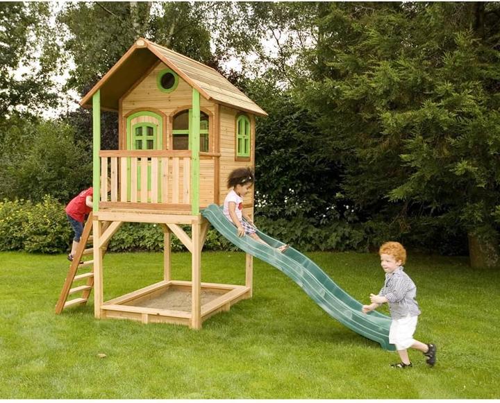 Immagine prodotto Axi Sarah Playhouse marrone/verde - scivolo verde