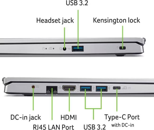 Actual product image Acer Aspire Go 15 (15.60", 1000 GB, 32 GB, Germany, AMD Ryzen 7 5825U)