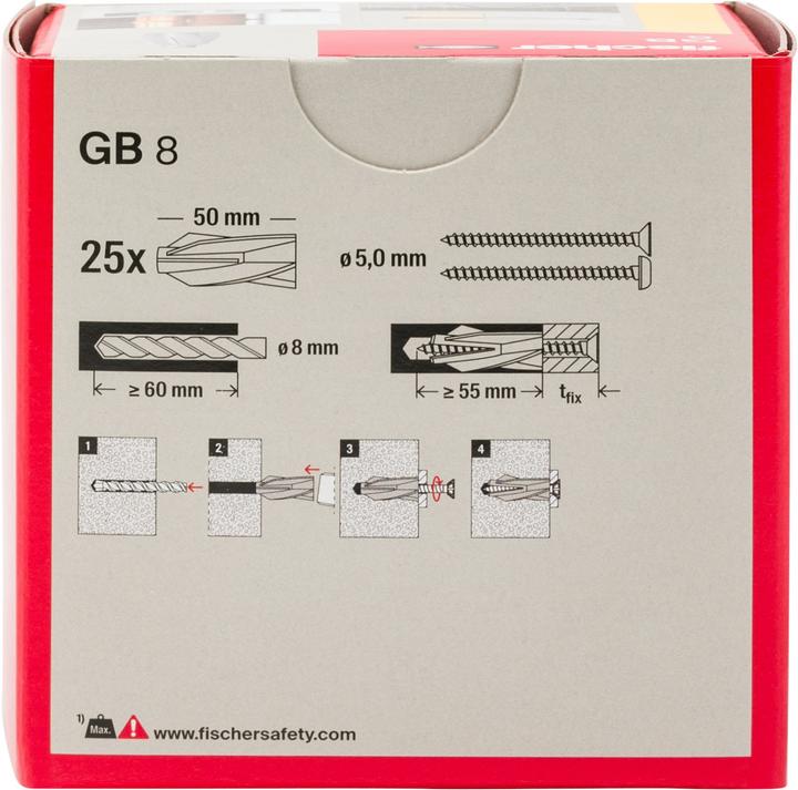 Produktbild Fischer Gasbetondübel GB 8