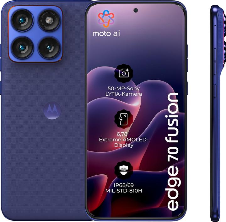 Motorola Edge 70 Fusion (256 GB, Orient blue, 6.78", Dual SIM, 5G)