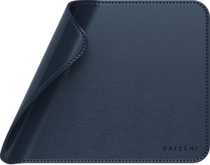 Actual product image Satechi Vegan-Leather Premium Mouse Pad Blue