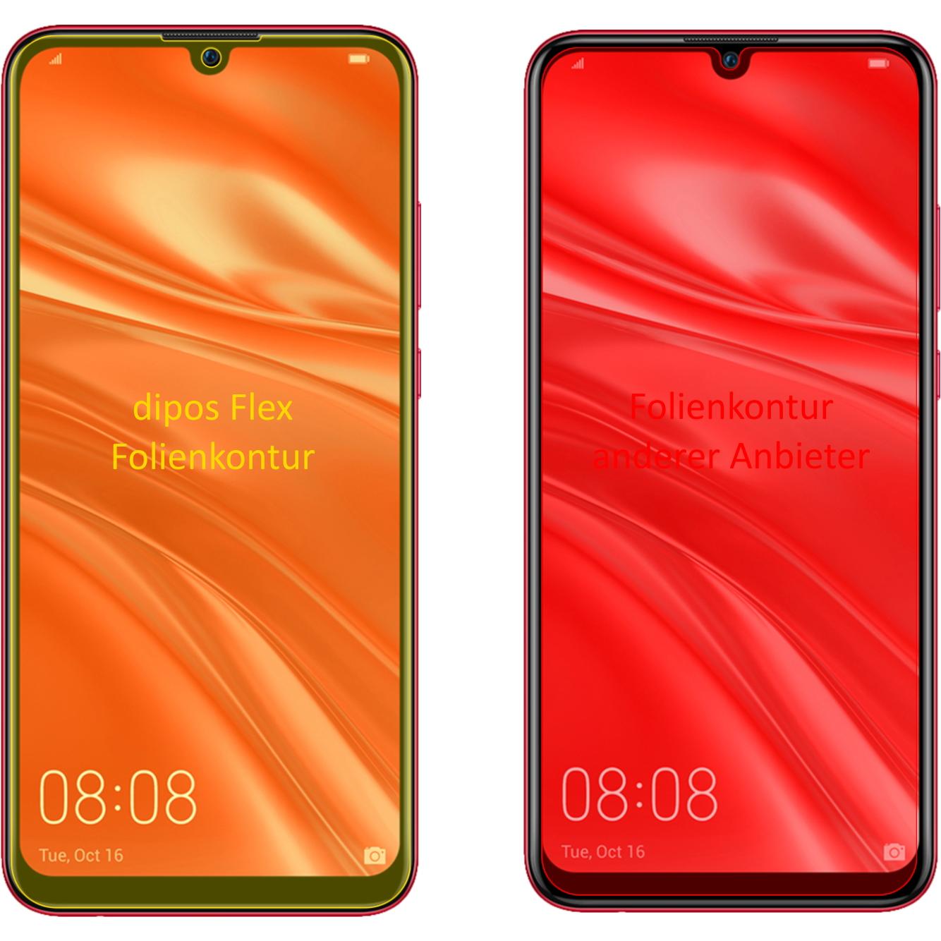 Thumbnail - Dipos Displayschutzfolie Full-Cover 3D (3 Stück, Huawei Nova Lite 3), Smartphone Schutzfolie, Transparent