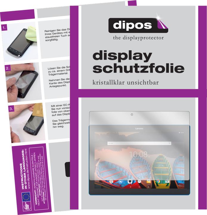 Produktbild Dipos Displayschutzfolie Crystalclear (2 Stück, Lenovo Tab 10)