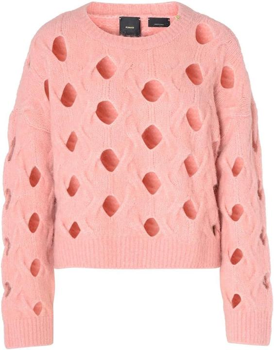 Actual product image Pinko Modern Design Long Sleeve Collarless Tee with Excellent Quality and Easy Wear (XXL)