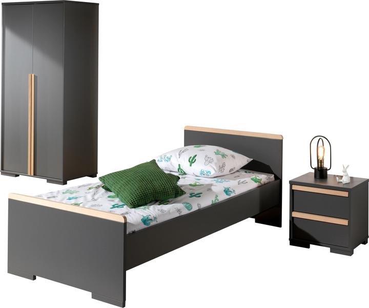 Produktbild Vipack Kinderzimmer London 3-teilig Set (Kinderkleiderschrank)