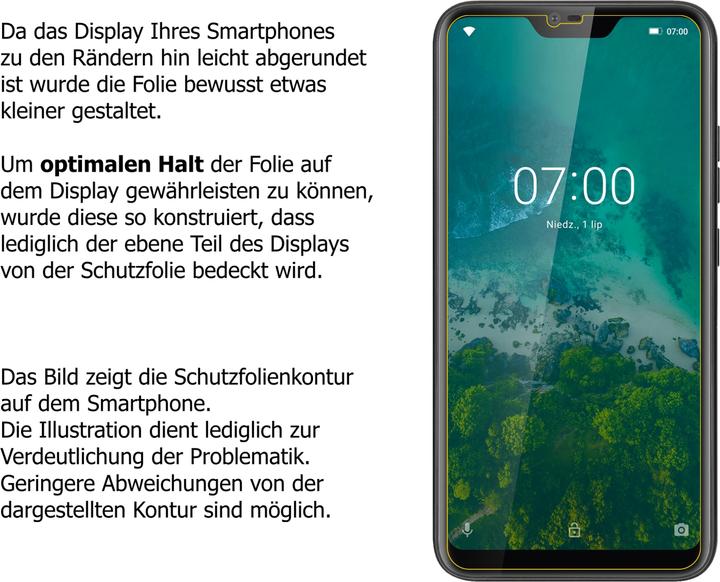 Produktbild Dipos Displayschutz Anti-Shock (2 Stück, Krüger & Matz Live 7)