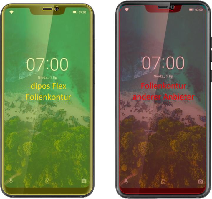 Produktbild Dipos Displayschutzfolie Full-Cover 3D (3 Stk., Krüger & Matz Live 7s)