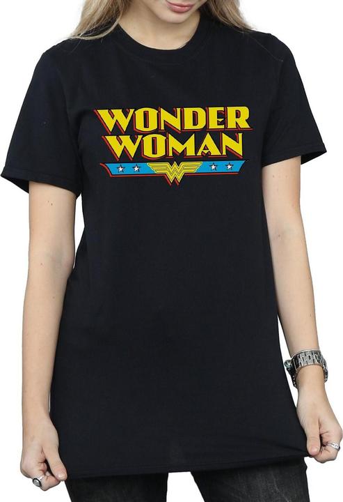 Immagine prodotto Wonder Woman Text Logo Maglietta Ampia Donna (S)