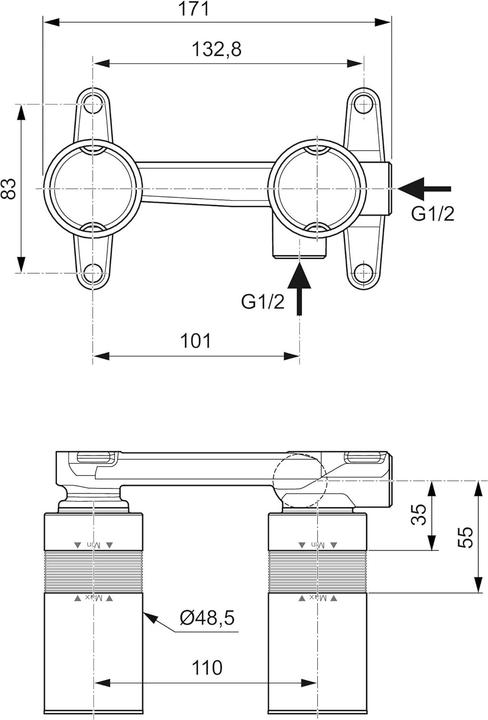 Produktbild Ideal Standard UP-Bausatz